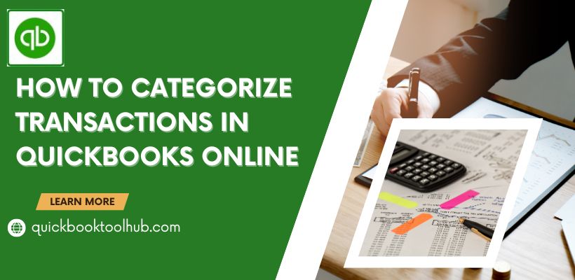 How to Categorize transactions in Quickbooks Online
