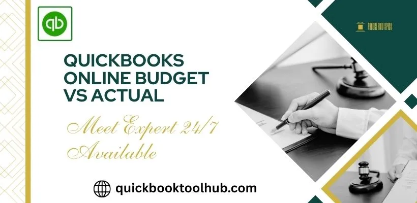 QuickBooks Online Budget Vs Actual