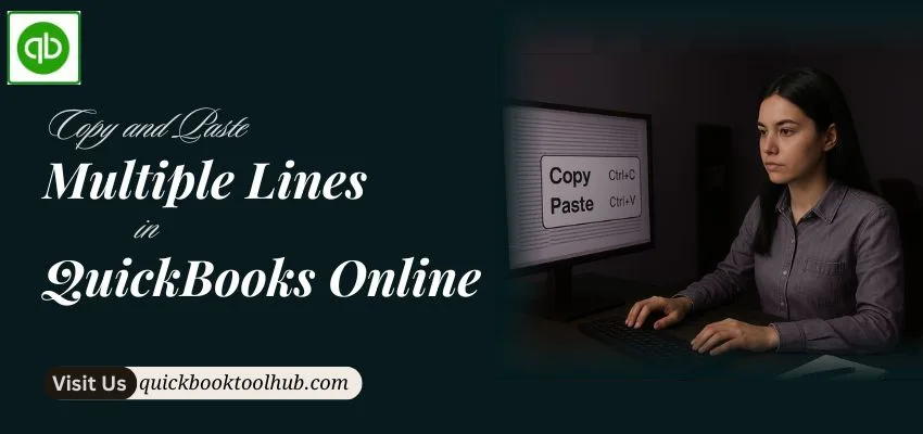 Copy and Paste Multiple Lines in QuickBooks Online Image