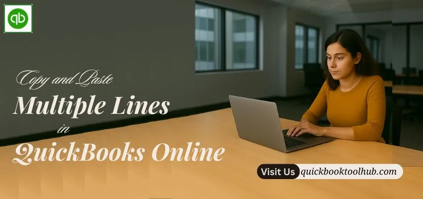 Copy and Paste Multiple Lines in QuickBooks Online Image